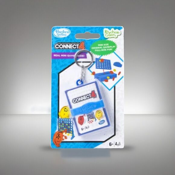 🔥Hasbro Mini Travel Size Connect 4 Keychain Board Game BNWT🔥 - Picture 1 of 3